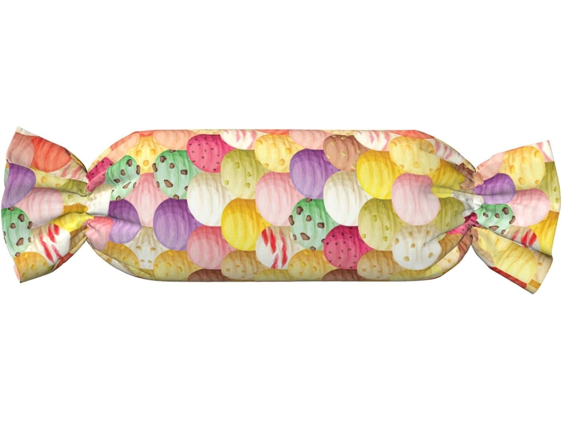 Almohada Cilíndrica Forma Caramelo Felpa Poliéster Espuma Viscoelástica Resistentes Ajustable Fácil Soporte