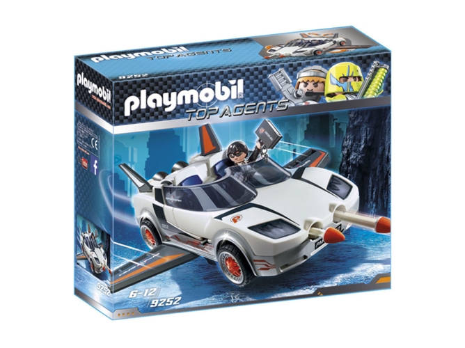 PLAYMOBIL Top Agents: Agente secreto con coche - 9252 (Edad Mínima: 6)