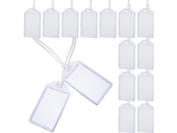 Besportble Alipis De Equipaje De Pvc Transparente E Impermeable Con Cordón Y Identificación Y Credenciales