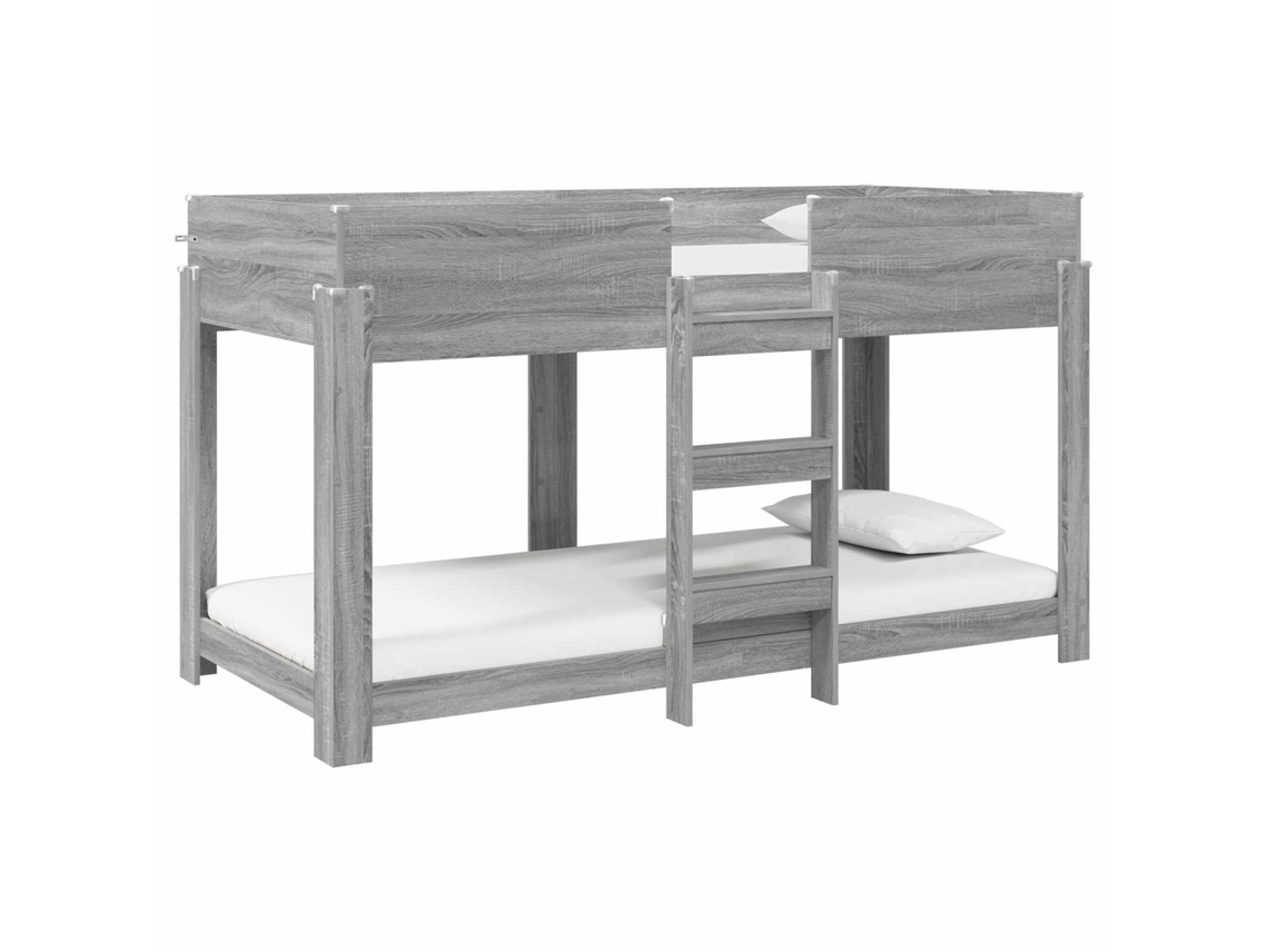 Maison Exclusive - Cama Litera Para Niños Gris Sonoma 90 X 200 Cm