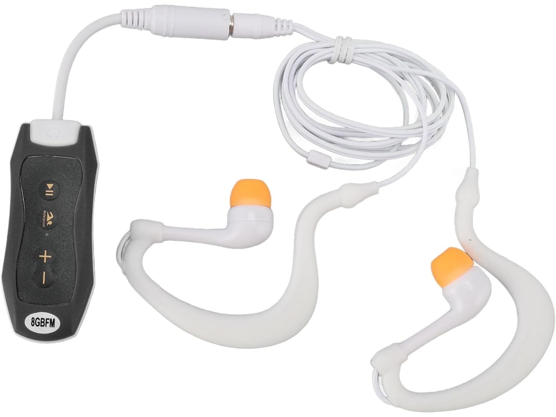 Reproductor MP3 subacuático, compacto, diseño ergonómico, recargable, IPX8, portátil e impermeable Gokoco