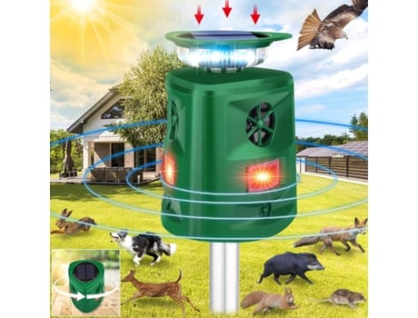 Ultrasonic Animal Repeller 360 Cat Repellent Outdoor to Keep Cats Away Dog Repellent VENISYMLIS