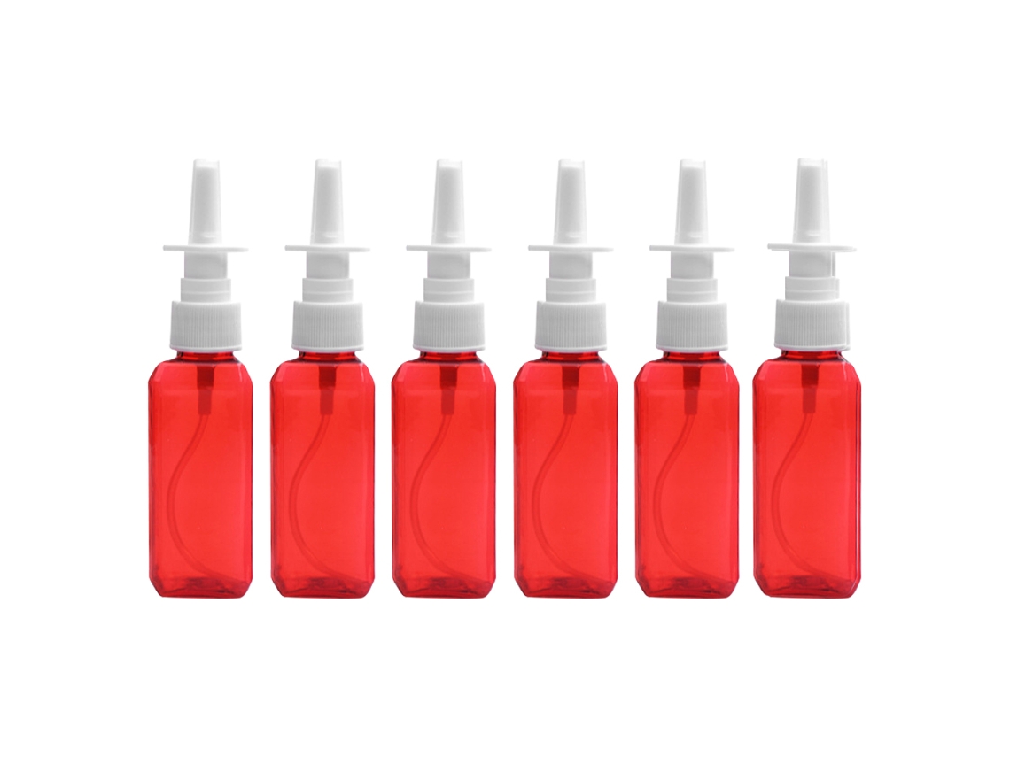 MEOIRUERY Botella Spray Plástica Colorida 50ml, 6 Unidades, para Cosméticos y Riego