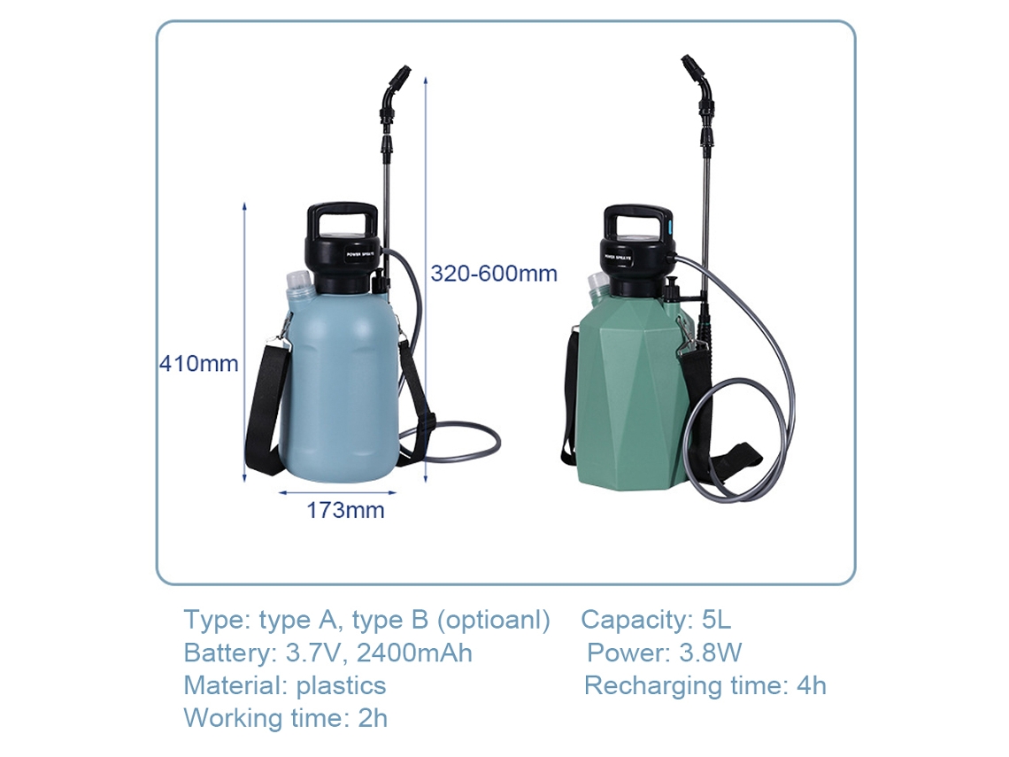 Pulverizador eléctrico portátil con USB | Sin marca