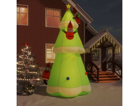 Árbol de Navidad inflable VIDAXL 345295 (500 cm - Multicolor)