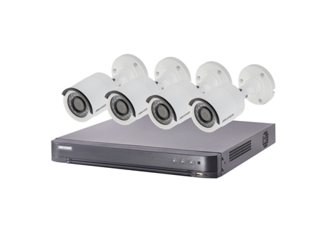 Kit de Videovigilancia Turbo Hd con 4 Cámaras Tipo Bala HIKVISION