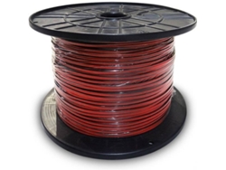 Bobina EDM Cable Audio Paralelo 2x0.75mm Negro / Rojo 1000m