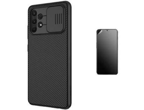 Kit Carcasa Y Protector Samsung A52 4G Ultimatte Nillkin Camshield Negro