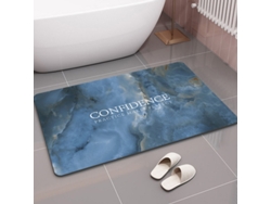 Alfombra de Baño LUUCOZK Antideslizantes Decoración Baño Secado Rápido Poliéster Multicolor (50x80cm)