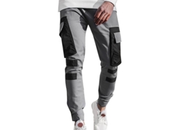 Pantalones cargo casuales para hombre 2026, estilo jogging, pantalones deportivos, modelo militar, talla XL, gris.