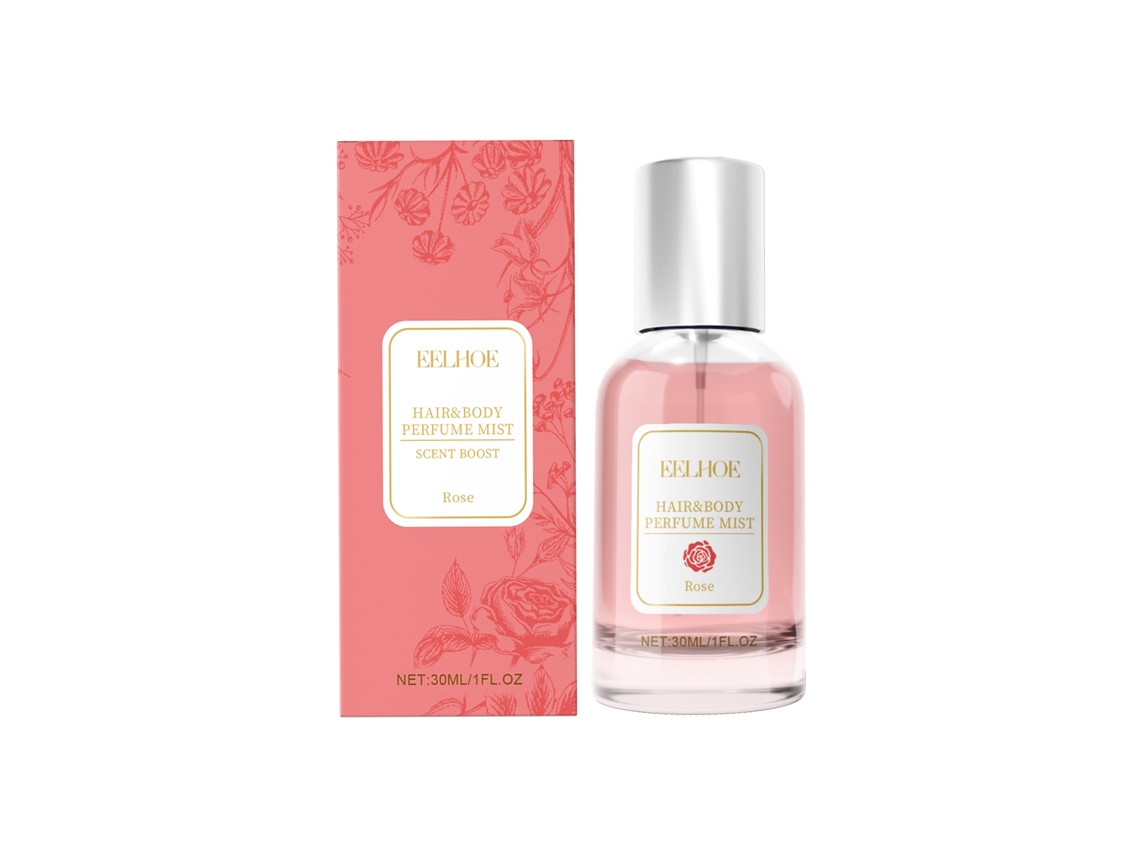 Perfume en spray de rosas para cuerpo y cabello