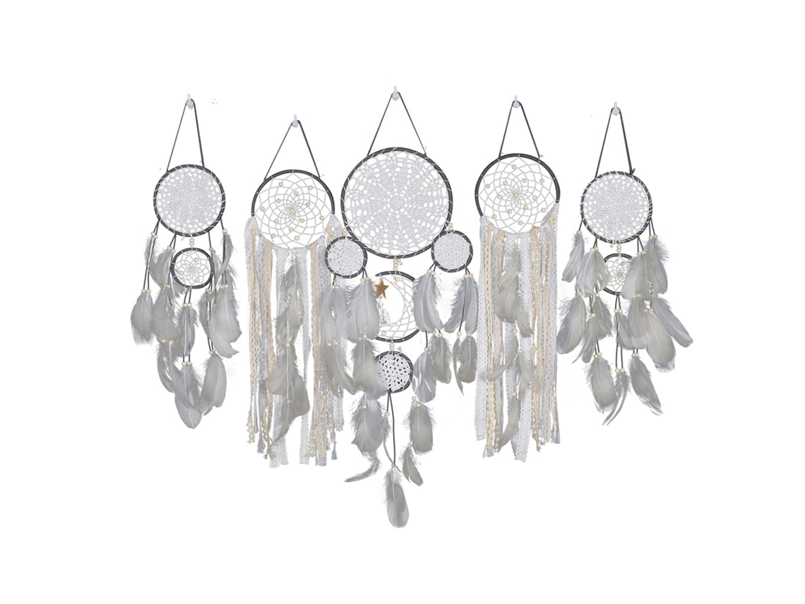 Juego De 5 Cortinas De Ensueño Bohemias Con Luna Y Estrellas Para La Decoración De Paredes Y Dormitorios.