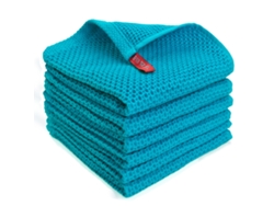 Conjunto de Paños de Cocina QTTVBTNA Paños Súper Absorbentes Secado Azul - 6pcs (19x19x11)