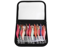 Cebo De Camarón Y Calamar Para Pesca (10 Piezas Con Caja 13,5 Cm)
