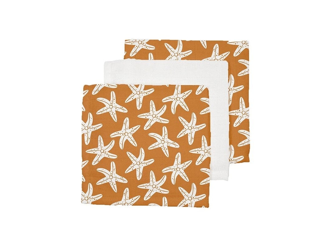 Swim Essentials Paños De Muselina Estrellas De Mar Naranja 3 Ud