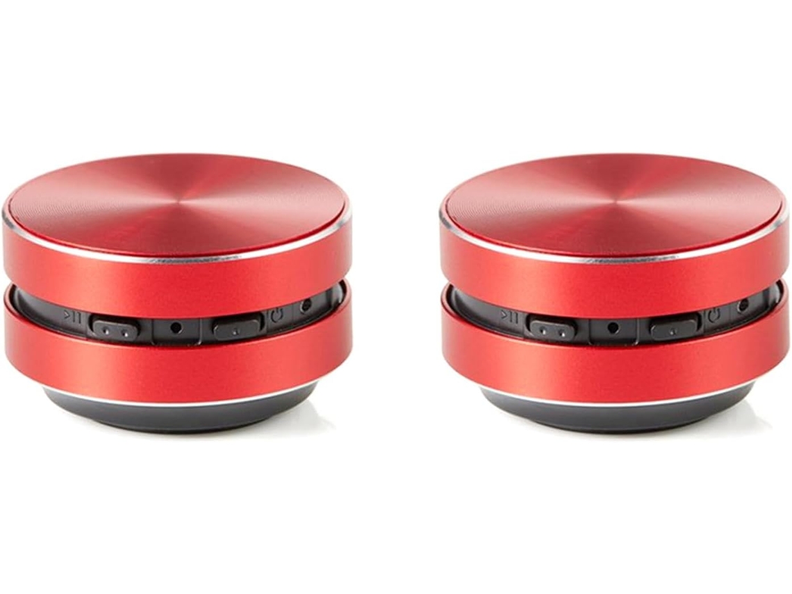 2 Altavoces Portátiles Compatibles Con Conducción Ósea, Sonido Estéreo, Bluetooth, Color Rojo.