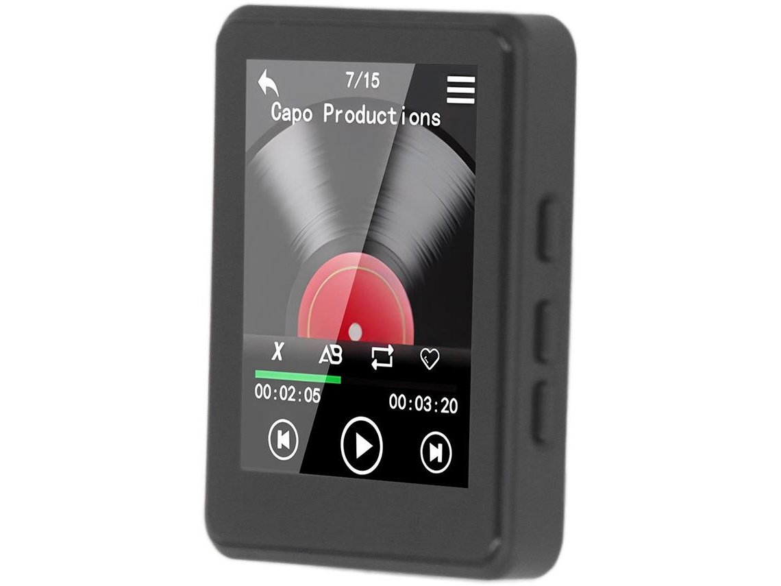 Reproductor MP3/MP4 YIZHOOD T7 2.4Inch Con tarjeta TF 16G (Negro)