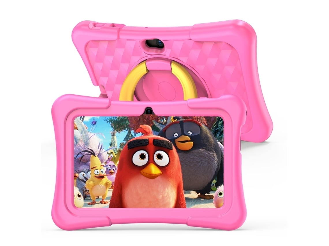 La Tableta Infantil K7 Pro (7 Pulgadas - 32 Gb De Ram, 2 Gb De Wi-fi, Rosa), Ideal Para Niños, Educativa Y Duradera.