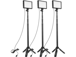 Kit De Iluminación Led Ajustable Para Vídeo, 3200k/5500k, 120 Led.