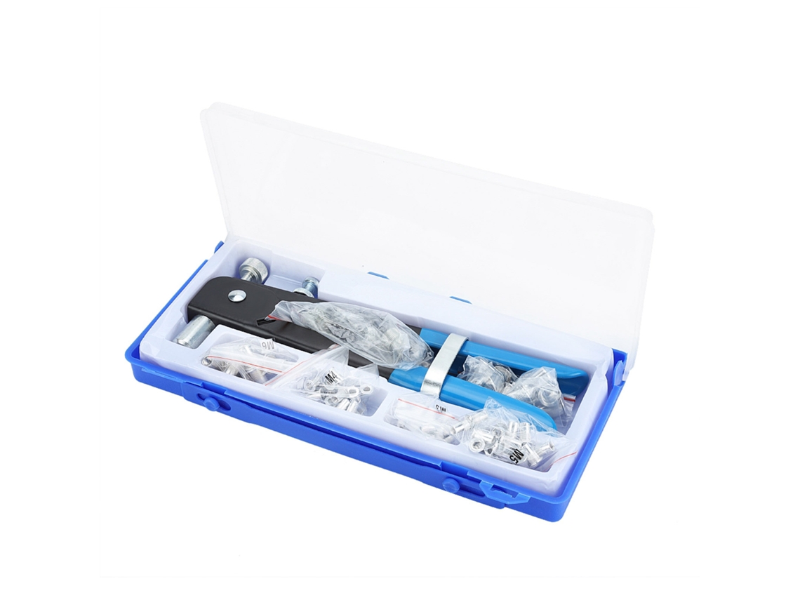 Kit De Herramientas Para Remaches De 86 Piezas M3-m8, Herramienta De Inserción Para Remachadora, Remachadora De Tuercas, Acero Duradero.