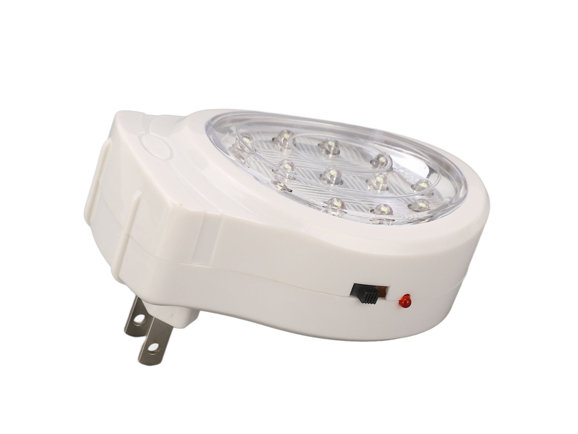 2026velora-Luz de emergencia LED 2W Blanco frío 2 velocidades Ahorro de energía Recargable Conector
