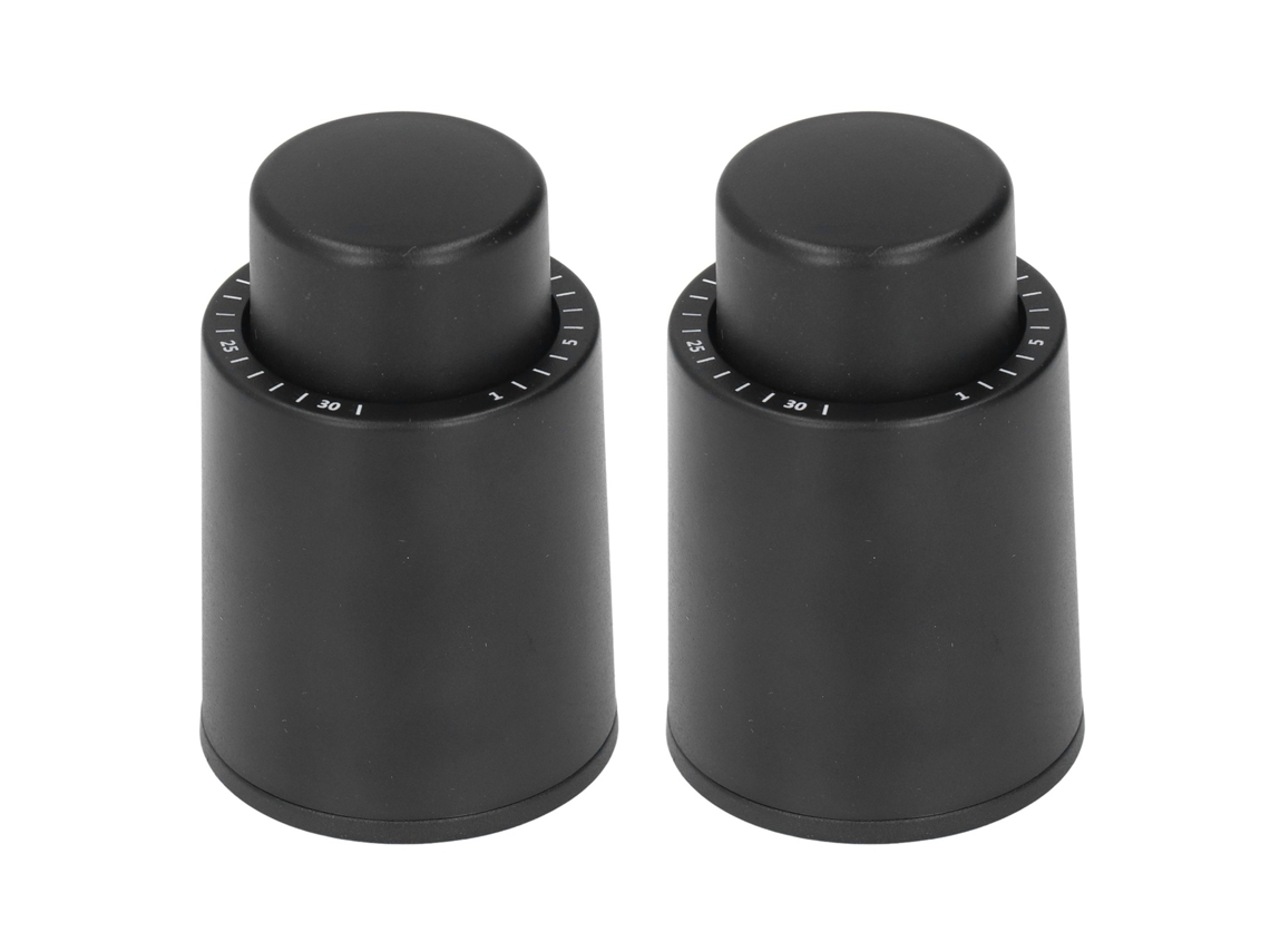 Tapón De Vacío Reutilizable Para Botellas De Vino Con Registrador De Fecha, 2 Unidades, Duradero, A Prueba De Fugas.