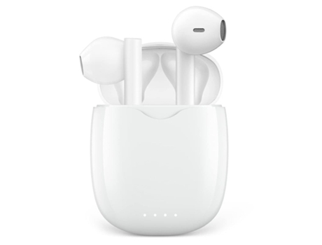 Auriculares Sin Contacto Horas Reproducción Oficina Android AUJEZON Impermeable Bluetooth Blanco