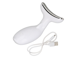 Dispositivo de belleza para el cuello con microcorriente y calentamiento a 45 ℃, efecto lifting y reafirmante, portátil.