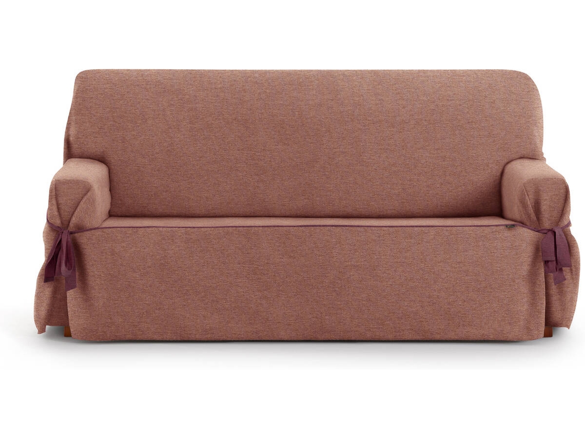 Funda de Sofá 2 Plazas EYSA Universal Premium Valeria Tejido Elástico (180 x 70 x 110 cm - Poliéster y Algodón - Teja)