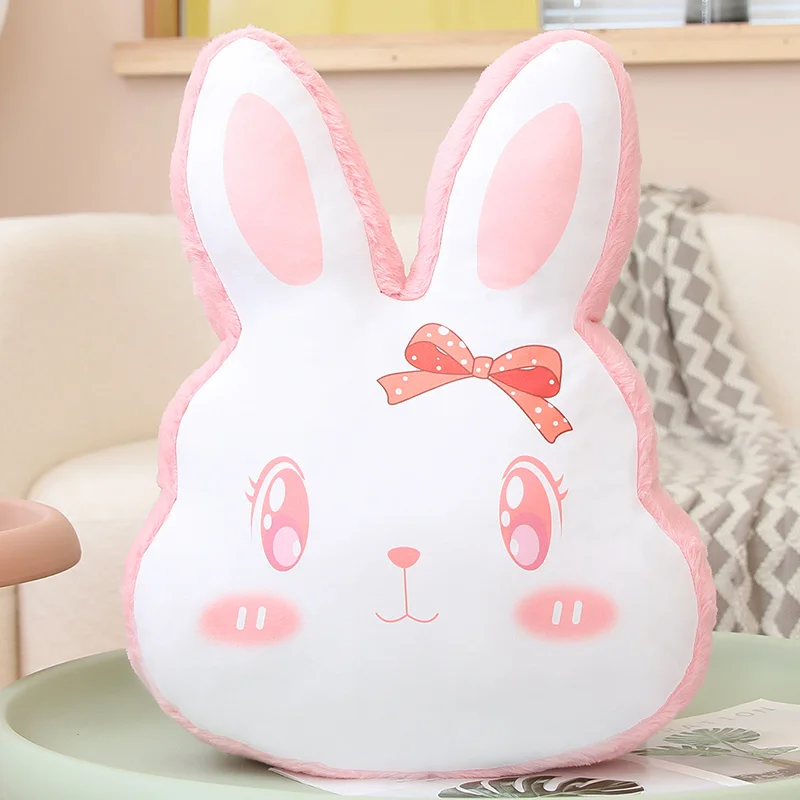 Cojín/almohadón Con Estampado De Conejo Para Adultos (rosa, 50 Cm De Alto, 40 Cm De Ancho)