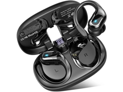 Earbuds Sem Fios Estéreo Hifi Visor Led Yizhood Bluetooth Negro