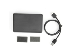 Pegatina Impermeable Con Teclado Hebreo Y Fondo Negro Para Ordenador Portátil/de Sobremesa.