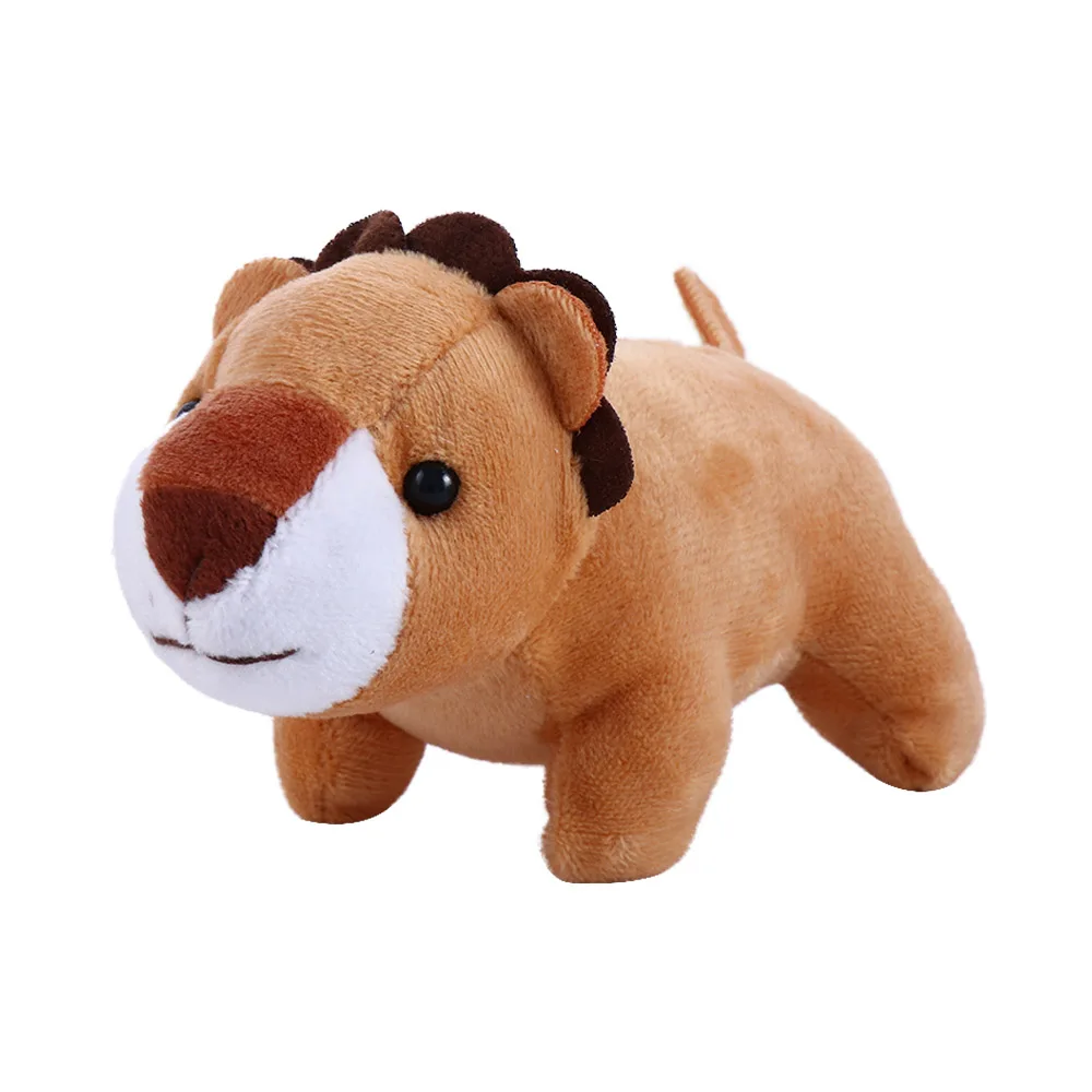 (león 14 Cm) Llavero De Peluche De La Serie Animales De La Selva