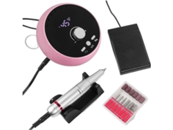 Taladro Profesional Para Manicura De 45000 Rpm, Taladro Eléctrico Para Uñas, Blanco, Rosa