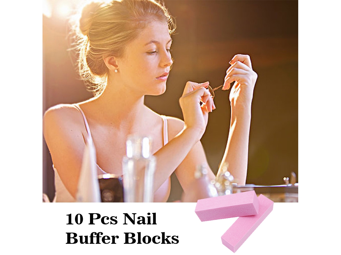 10 Bloques De Esponja Para Limas De Uñas, Pulidores, Limas Para Manicura Y Pedicura.
