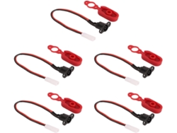 Juego De 5 Accesorios Para Patinete Eléctrico M365: Cabezal De Puerto De Carga, Tapón De Plástico Impermeable.