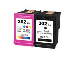 Cartucho De Tinta Compatible Hp302xl Para Hp Deskjet 1110, 2130, Officejet 3830 Y 4650, Negro Y Multicolor.