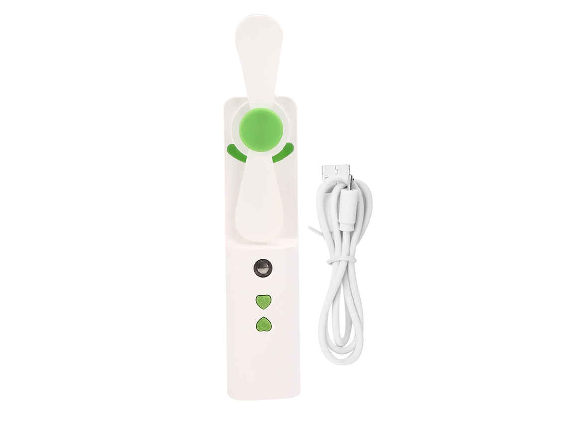 Atomizador USB Nanometer, pulverizador hidratante portátil de mano con ventilador.