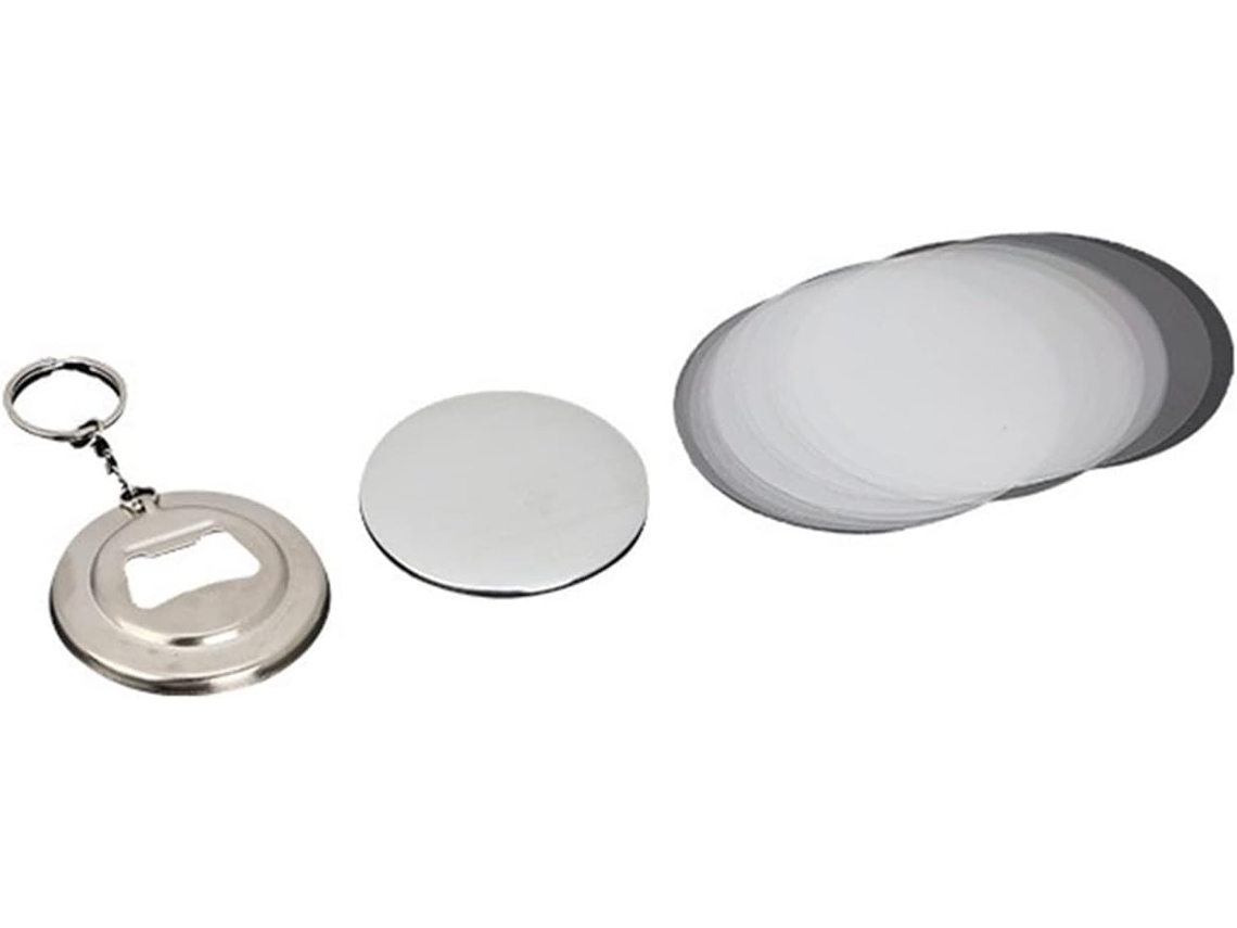 Máquina Para Fabricar Insignias, 100 Piezas, Abrebotellas, Llavero, Base, Herrajes, 58 Mm, Suministros