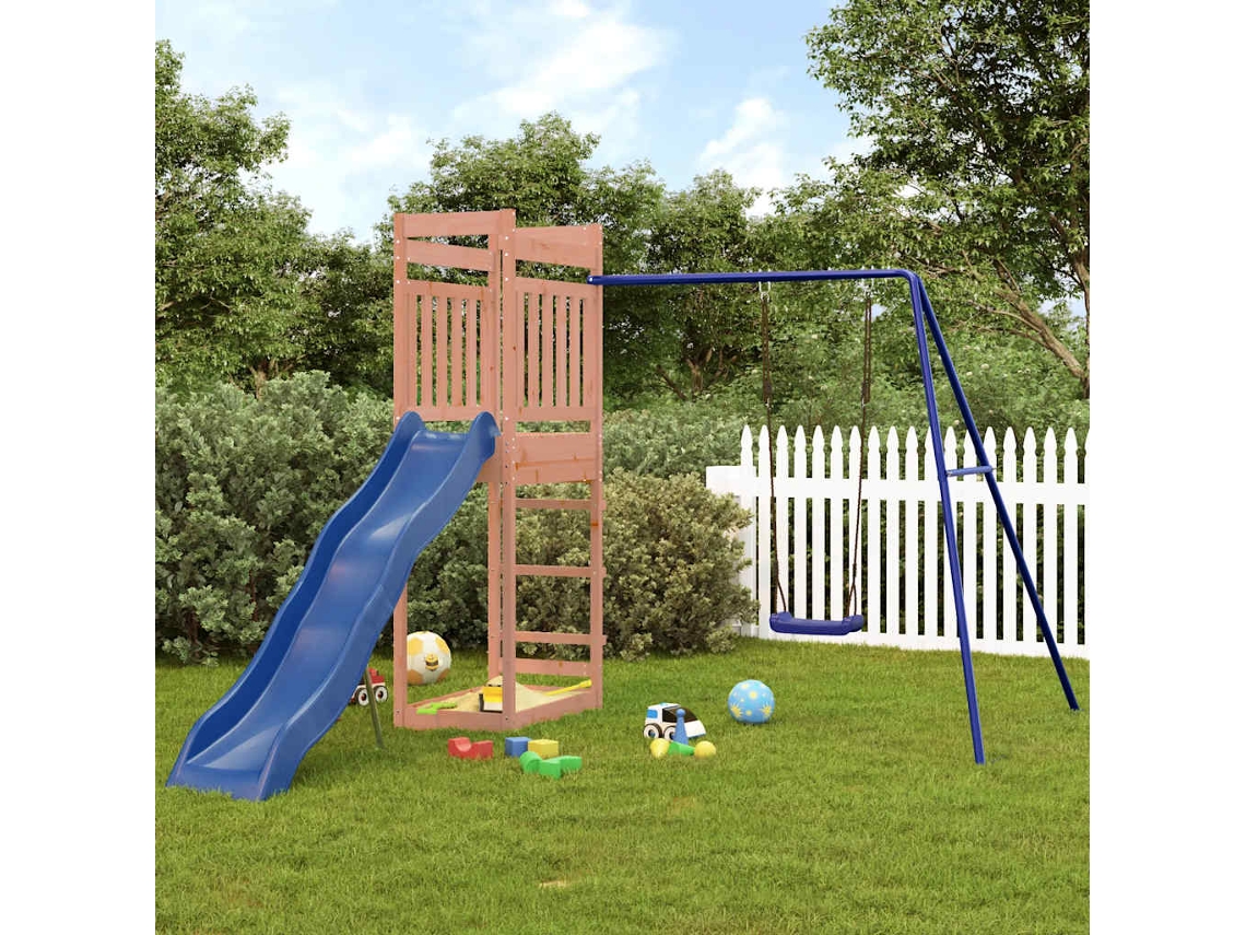 Parque Infantil De Exterior Madera Maciza Douglas
