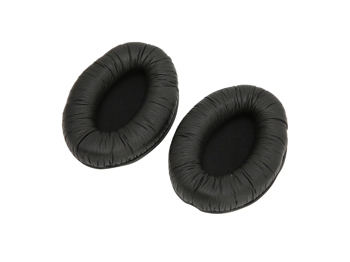 Auriculares con micrófono, control de audio y diadema giratoria para uso en oficinas.