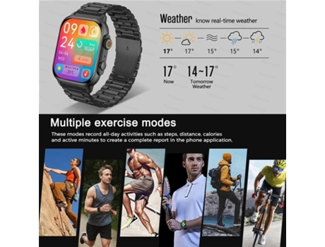 Smart Watch NFC 2.0-pulgadas de pantalla Bluetooth de llamadas Deporte Smartwatch impermeable Ultra Serie 8 Hombres Mujeres Para Apple Android VEANXIN