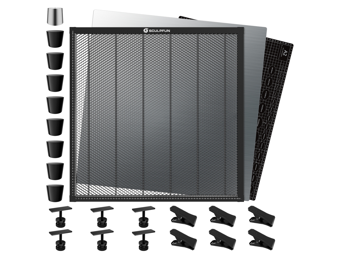 Plataforma de Sobremesa SCULPFUN H3 600x600mm para Máquina de Grabado y Corte Láser