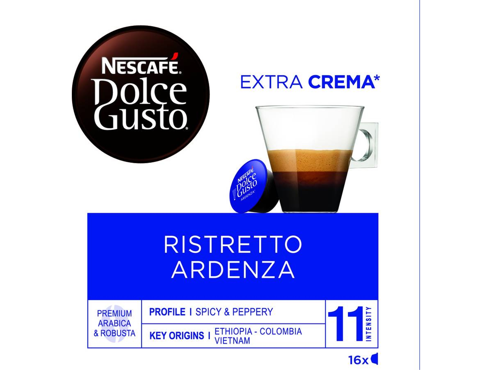 Cápsulas Café DOLCE GUSTO Ristretto Ardenza