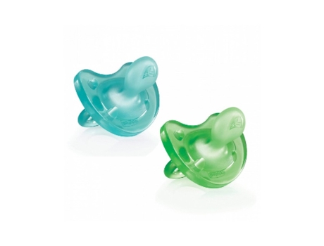 Pack 2 Chupetes CHICCO Más de 12 meses Verdes (2 Un)