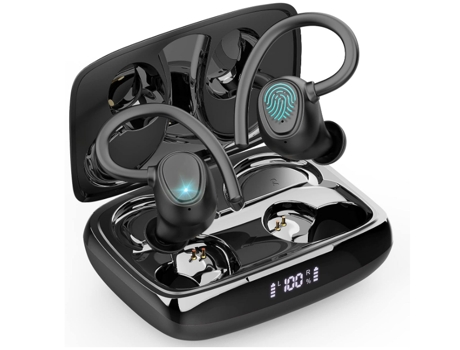 Auriculares inalámbricos, Auriculares inalámbricos IP7 Ganchos para los oídos a Prueba de Agua, Auriculares con cancelación de Ruido Sonido estéreo...