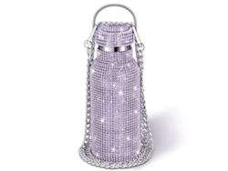2026-44990-botella Térmica De Acero Inoxidable Con Strass Linjou Color Lila Claro 500 Ml