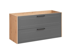 Armario Bajo Lavabos FURNLUX Madera (Beige, Madera Contrachapada - 120X46X61 Cm)