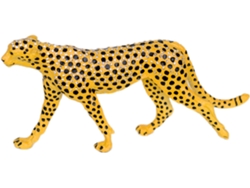 Figura Leopardo Naranja de Metal 9X3X19cm Figura