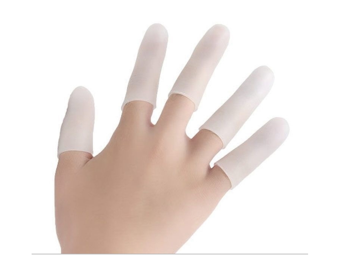 Protectores de dedos de gel, soporte de silicona duradero para la punta de los dedos para hombres y mujeres, calcetines hidratantes y alivian el dolor.